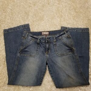 Kali Denim Wide Leg Flare Jeans Size 13 (35×30) Y2k